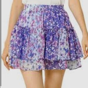 Floral Purple Skirt